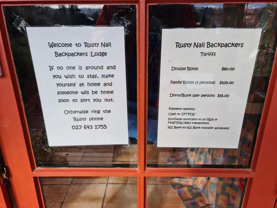 Rusty Nail Backpackers Pansiyon Taihape Dış mekan fotoğraf